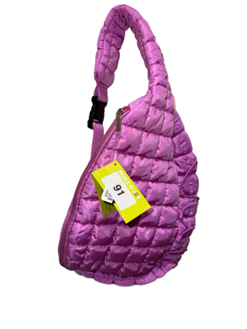 Quilted Crossbody Bag One Size Purple
